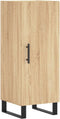 vidaXL - Dressoir - 34,5x34x90 - cm - bewerkt - hout - sonoma - eiken