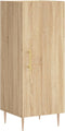 vidaXL - Dressoir - 34,5x34x90 - cm - bewerkt - hout - sonoma - eiken