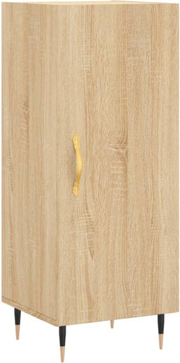 vidaXL - Dressoir - 34,5x34x90 - cm - bewerkt - hout - sonoma - eiken