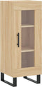 vidaXL - Dressoir - 34,5x34x90 - cm - bewerkt - hout - sonoma - eiken