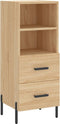 vidaXL - Dressoir - 34,5x34x90 - cm - bewerkt - hout - sonoma - eiken