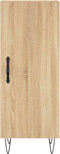 vidaXL - Dressoir - 34,5x34x90 - cm - bewerkt - hout - sonoma - eiken