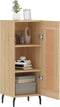 vidaXL - Dressoir - 34,5x34x90 - cm - bewerkt - hout - sonoma - eiken