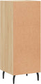 vidaXL - Dressoir - 34,5x34x90 - cm - bewerkt - hout - sonoma - eiken