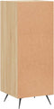 vidaXL - Dressoir - 34,5x34x90 - cm - bewerkt - hout - sonoma - eiken