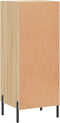 vidaXL - Dressoir - 34,5x34x90 - cm - bewerkt - hout - sonoma - eiken