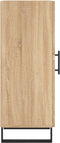 vidaXL - Dressoir - 34,5x34x90 - cm - bewerkt - hout - sonoma - eiken