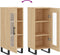 vidaXL - Dressoir - 34,5x34x90 - cm - bewerkt - hout - sonoma - eiken