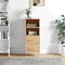 vidaXL - Dressoir - 34,5x34x90 - cm - bewerkt - hout - sonoma - eiken