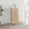 vidaXL - Dressoir - 34,5x34x90 - cm - bewerkt - hout - sonoma - eiken