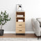 vidaXL - Dressoir - 34,5x34x90 - cm - bewerkt - hout - sonoma - eiken