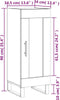 vidaXL - Dressoir - 34,5x34x90 - cm - bewerkt - hout - sonoma - eiken