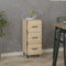 vidaXL - Dressoir - 34,5x34x90 - cm - bewerkt - hout - sonoma - eiken