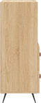vidaXL - Dressoir - 34,5x34x90 - cm - bewerkt - hout - sonoma - eiken