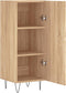 vidaXL - Dressoir - 34,5x34x90 - cm - bewerkt - hout - sonoma - eiken