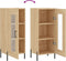 vidaXL - Dressoir - 34,5x34x90 - cm - bewerkt - hout - sonoma - eiken