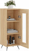 vidaXL - Dressoir - 34,5x34x90 - cm - bewerkt - hout - sonoma - eiken