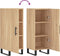 vidaXL - Dressoir - 34,5x34x90 - cm - bewerkt - hout - sonoma - eiken