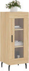 vidaXL - Dressoir - 34,5x34x90 - cm - bewerkt - hout - sonoma - eiken