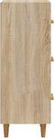 vidaXL - Dressoir - 34,5x34x90 - cm - bewerkt - hout - sonoma - eiken