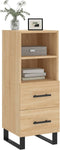 vidaXL - Dressoir - 34,5x34x90 - cm - bewerkt - hout - sonoma - eiken