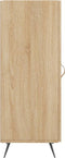 vidaXL - Dressoir - 34,5x34x90 - cm - bewerkt - hout - sonoma - eiken