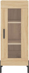 vidaXL - Dressoir - 34,5x34x90 - cm - bewerkt - hout - sonoma - eiken