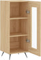 vidaXL - Dressoir - 34,5x34x90 - cm - bewerkt - hout - sonoma - eiken