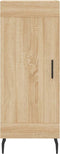 vidaXL - Dressoir - 34,5x34x90 - cm - bewerkt - hout - sonoma - eiken