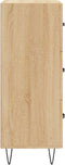 vidaXL - Dressoir - 34,5x34x90 - cm - bewerkt - hout - sonoma - eiken