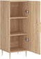vidaXL - Dressoir - 34,5x34x90 - cm - bewerkt - hout - sonoma - eiken