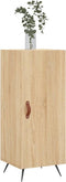 vidaXL - Dressoir - 34,5x34x90 - cm - bewerkt - hout - sonoma - eiken