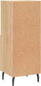 vidaXL - Dressoir - 34,5x34x90 - cm - bewerkt - hout - sonoma - eiken
