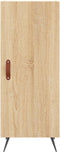 vidaXL - Dressoir - 34,5x34x90 - cm - bewerkt - hout - sonoma - eiken