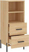 vidaXL - Dressoir - 34,5x34x90 - cm - bewerkt - hout - sonoma - eiken
