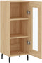 vidaXL - Dressoir - 34,5x34x90 - cm - bewerkt - hout - sonoma - eiken