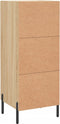 vidaXL - Dressoir - 34,5x34x90 - cm - bewerkt - hout - sonoma - eiken