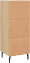 vidaXL - Dressoir - 34,5x34x90 - cm - bewerkt - hout - sonoma - eiken