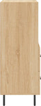 vidaXL - Dressoir - 34,5x34x90 - cm - bewerkt - hout - sonoma - eiken