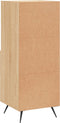 vidaXL - Dressoir - 34,5x34x90 - cm - bewerkt - hout - sonoma - eiken