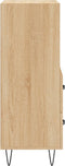 vidaXL - Dressoir - 34,5x34x90 - cm - bewerkt - hout - sonoma - eiken