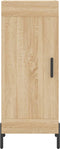 vidaXL - Dressoir - 34,5x34x90 - cm - bewerkt - hout - sonoma - eiken