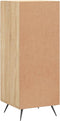 vidaXL - Dressoir - 34,5x34x90 - cm - bewerkt - hout - sonoma - eiken