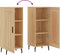 vidaXL - Dressoir - 34,5x34x90 - cm - bewerkt - hout - sonoma - eiken