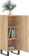 vidaXL - Dressoir - 34,5x34x90 - cm - bewerkt - hout - sonoma - eiken