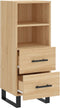 vidaXL - Dressoir - 34,5x34x90 - cm - bewerkt - hout - sonoma - eiken