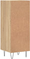 vidaXL - Dressoir - 34,5x34x90 - cm - bewerkt - hout - sonoma - eiken