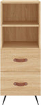 vidaXL - Dressoir - 34,5x34x90 - cm - bewerkt - hout - sonoma - eiken
