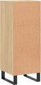 vidaXL - Dressoir - 34,5x34x90 - cm - bewerkt - hout - sonoma - eiken