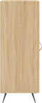 vidaXL - Dressoir - 34,5x34x90 - cm - bewerkt - hout - sonoma - eiken